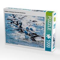 Produktbild: CALVENDO Puzzle Triathlon: Extremsport hier beim Schwimmen | 1000 Teile Lege-Gr&ouml;&szlig;e 64x48cm Foto-Puzzle f&uuml;r gl&uuml;ckliche Stunden