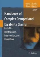 Produktbild: Handbook of Complex Occupational Disability Claims