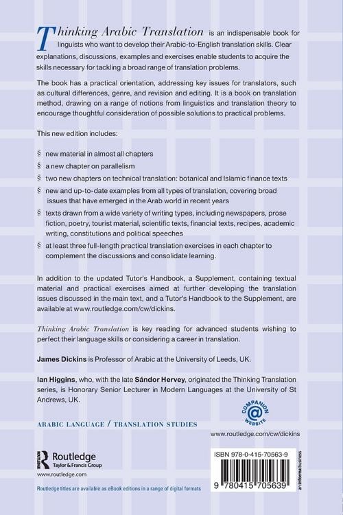 Produktbild: Thinking Arabic Translation
