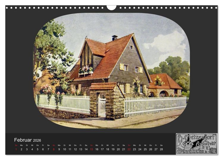 Produktbild: Lebensr&auml;ume um 1900 (Wandkalender 2026 DIN A3 quer), CALVENDO Monatskalender