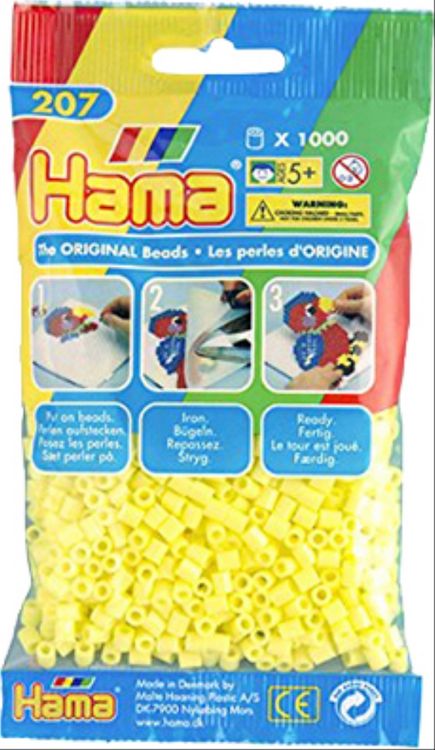 Produktbild: Hama Perlen pastell Gelb 1.000Stück