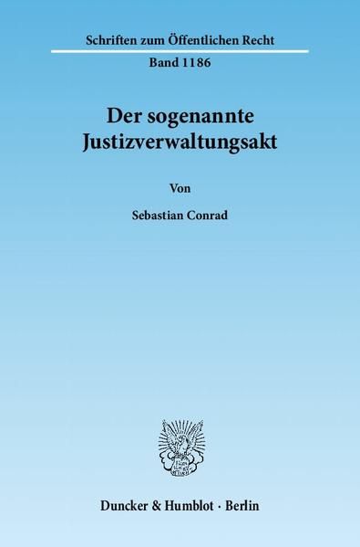 Produktbild: Der sogenannte Justizverwaltungsakt.