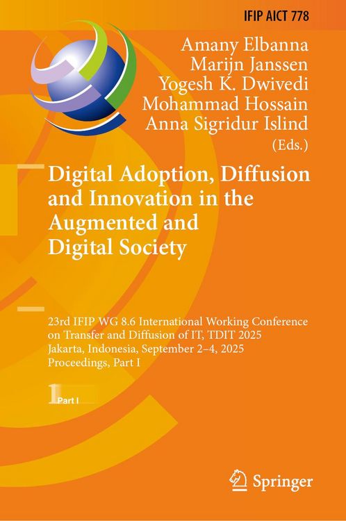 Produktbild: Digital Adoption, Diffusion and Innovation in the Augmented and Digital Society