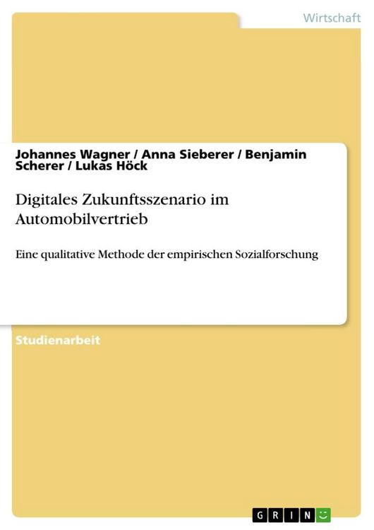 Produktbild: Digitales Zukunftsszenario im Automobilvertrieb