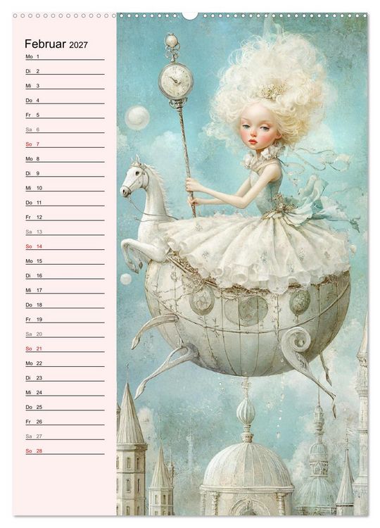 Produktbild: Tarot Wunderwelten. Surrealistische und magische Tarot-Kunst (Wandkalender 2027 DIN A2 hoch), CALVENDO Monatskalender