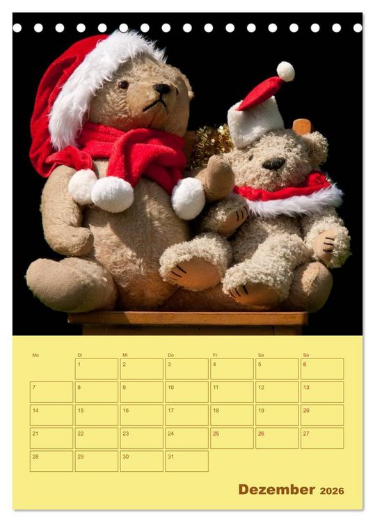 Produktbild: B&auml;renstarker Planer f&uuml;r das Jahr &ndash; Teddys (Tischkalender 2026 DIN A5 hoch), CALVENDO Monatskalender