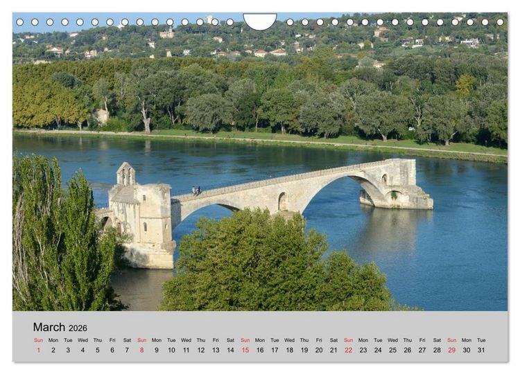 Produktbild: Historic Bridges of Provence (Wall Calendar 2026 DIN A4 landscape), CALVENDO 12 Month Wall Calendar