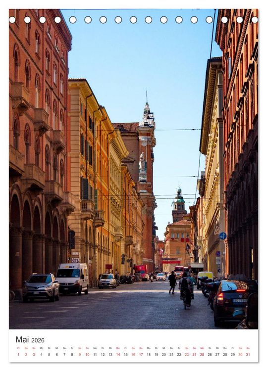 Produktbild: Bologna, altehrw&uuml;rdig und lebendig zugleich (Tischkalender 2026 DIN A5 hoch), CALVENDO Monatskalender