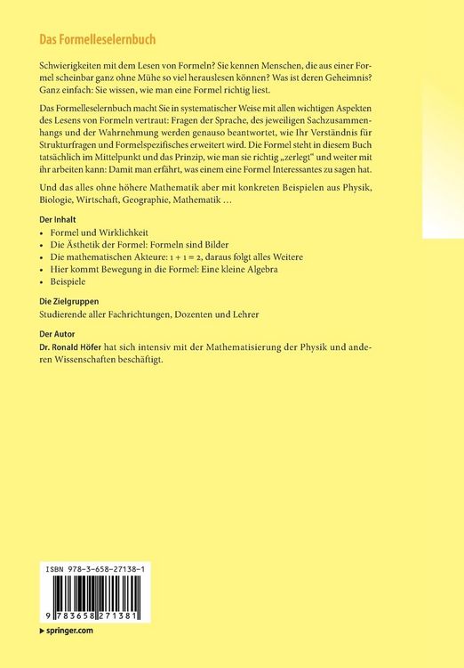 Produktbild: Das Formelleselernbuch