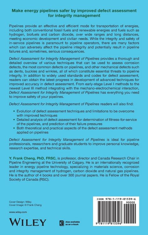 Produktbild: Defect Assessment for Integrity Management of Pipelines