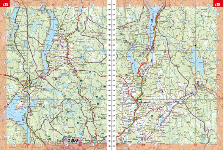 Produktbild: freytag & berndt Autoatlas Skandinavien 1:200.000