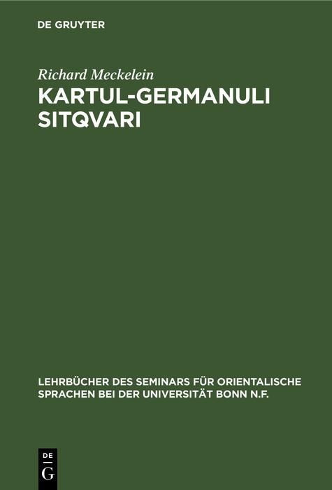 Produktbild: Kartul-germanuli sitqvari