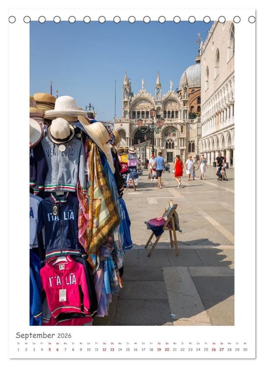 Produktbild: Venedig anders sehen (Tischkalender 2026 DIN A5 hoch), CALVENDO Monatskalender