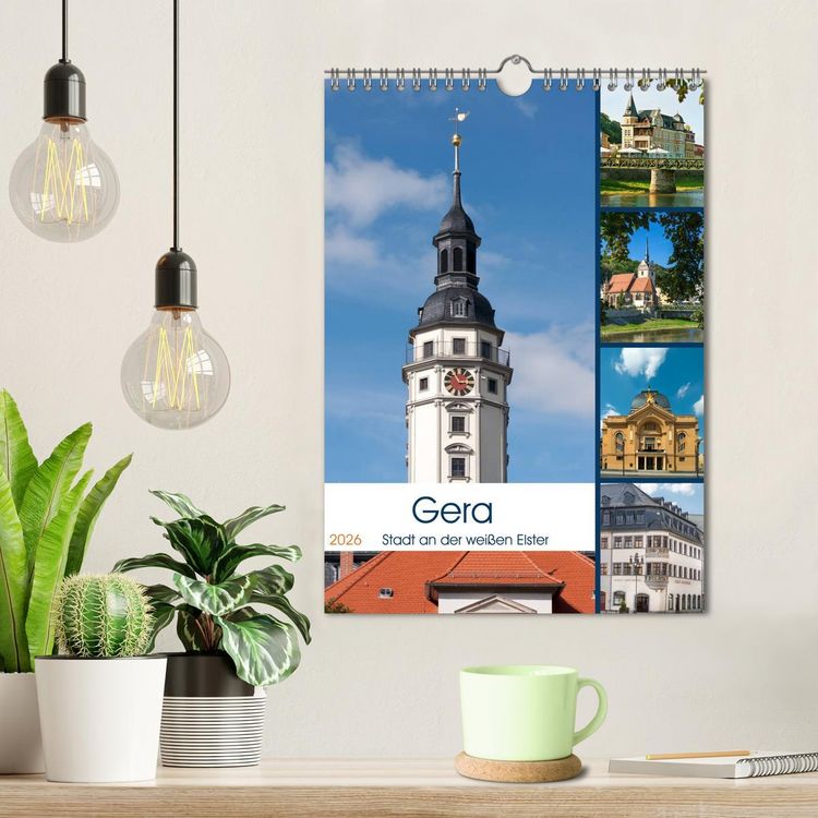 Produktbild: Gera - Stadt an der wei&szlig;en Elster (Wandkalender 2026 DIN A4 hoch), CALVENDO Monatskalender