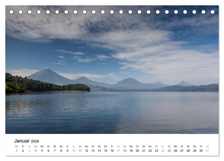Produktbild: Uganda - die Perle Afrikas (Tischkalender 2026 DIN A5 quer), CALVENDO Monatskalender