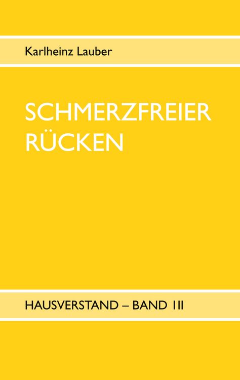 Produktbild: Schmerzfreier R&uuml;cken - Hausverstand Band III
