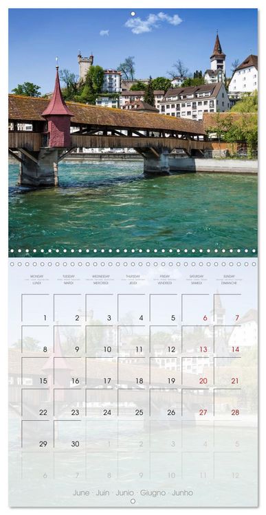 Produktbild: LUCERNE Lovely Switzerland (Wall Calendar 2026 12 &times; 12 Inch) CALVENDO 12 Month Wall Calendar