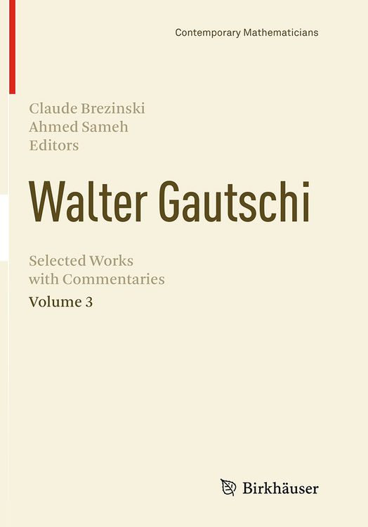 Produktbild: Walter Gautschi, Volume 3