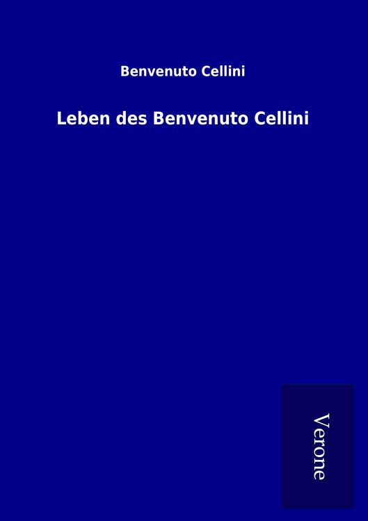 Produktbild: Leben des Benvenuto Cellini