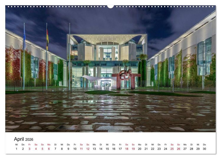 Produktbild: Das Regierungsviertel in Berlin (Wandkalender 2026 DIN A2 quer), CALVENDO Monatskalender