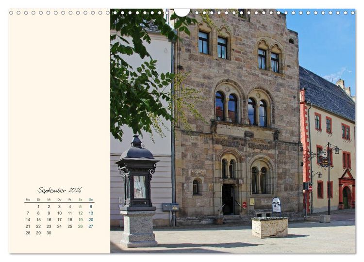 Produktbild: Saalfeld an der Saale &ndash; mein Streifzug durch die historische Altstadt (Wandkalender 2026 DIN A3 quer), CALVENDO Monatskalender