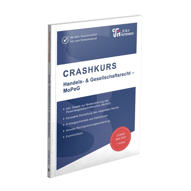 Produktbild: CRASHKURS Handels- & Gesellschaftsrecht - MoPeG