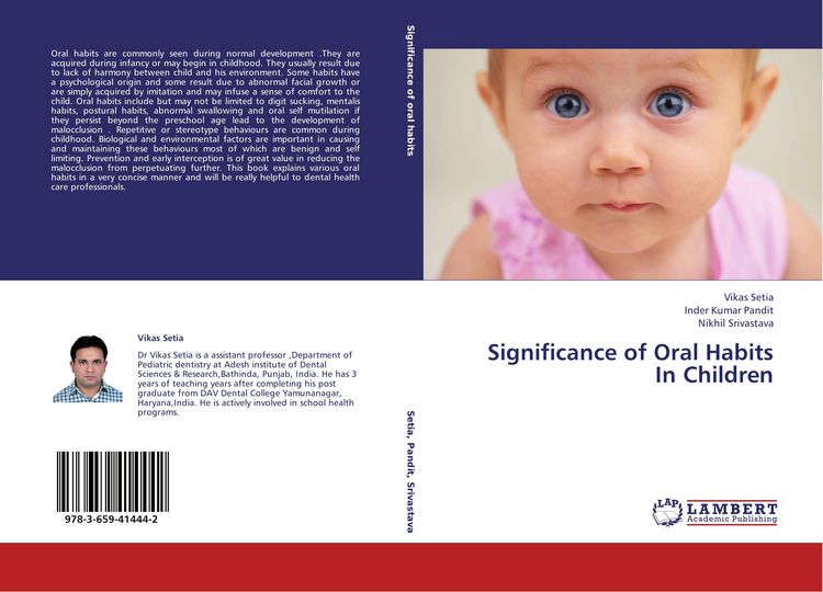 Produktbild: Significance of Oral Habits In Children
