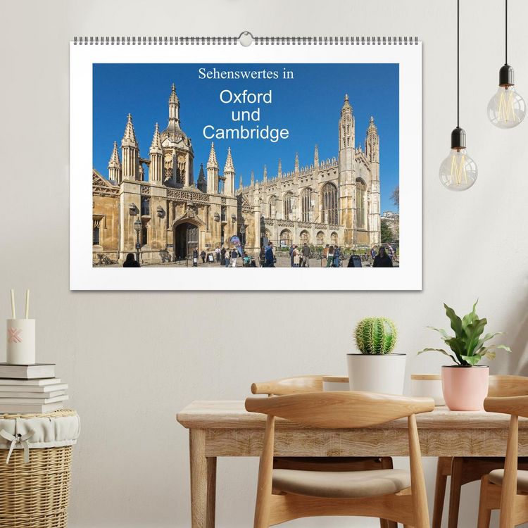 Produktbild: Sehenswertes in Oxford und Cambridge (Wandkalender 2026 DIN A2 quer), CALVENDO Monatskalender
