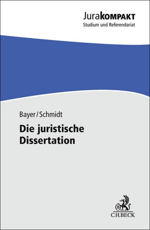 Bild vom Artikel Die juristische Dissertation vom Autor Daria Bayer