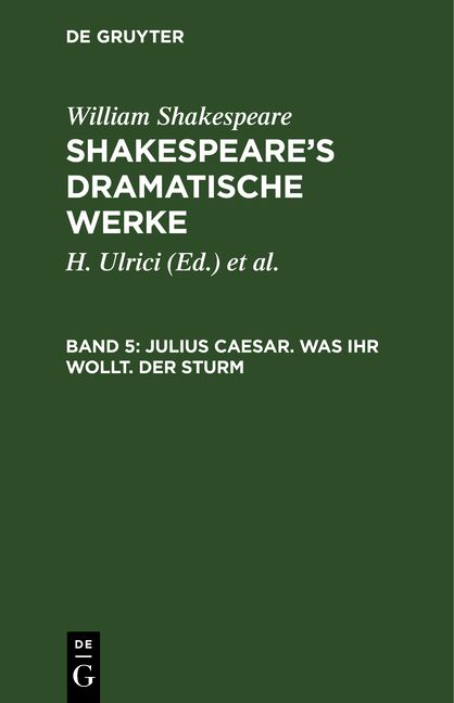 Produktbild: Julius Caesar. Was ihr wollt. Der Sturm