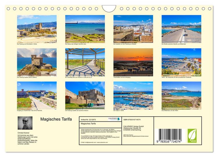 Produktbild: Magisches Tarifa (Wandkalender 2026 DIN A4 quer), CALVENDO Monatskalender