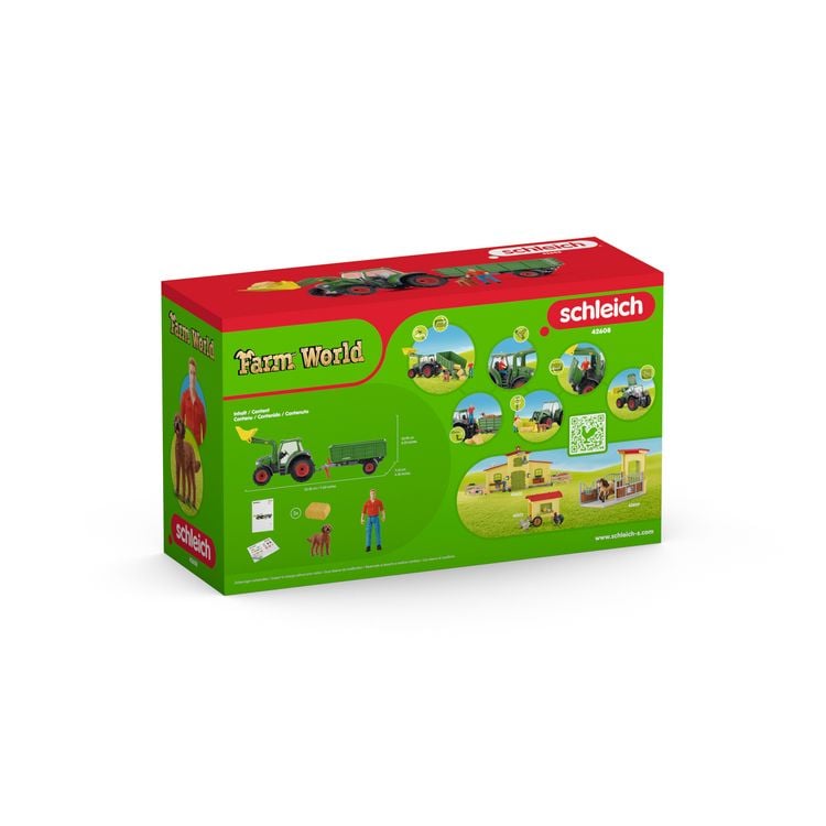 Produktbild: schleich&reg; FARM WORLD 42608 Traktor mit Anh&auml;nger