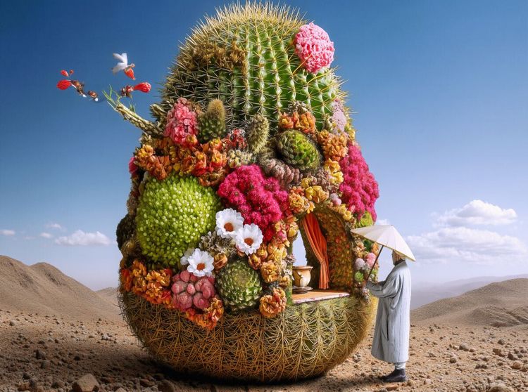 Produktbild: CALVENDO Puzzle W&uuml;stenbl&uuml;te deluxe | 2000 Teile Lege-Gr&ouml;&szlig;e 90x67cm Foto-Puzzle f&uuml;r gl&uuml;ckliche Stunden
