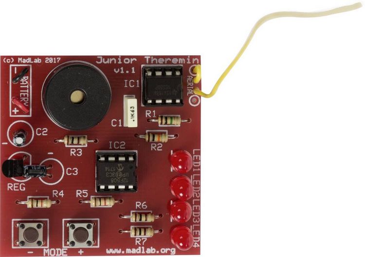 Produktbild: Whadda WSG105 Theremin Ausf&uuml;hrung (Bausatz/Baustein): Bausatz 9V