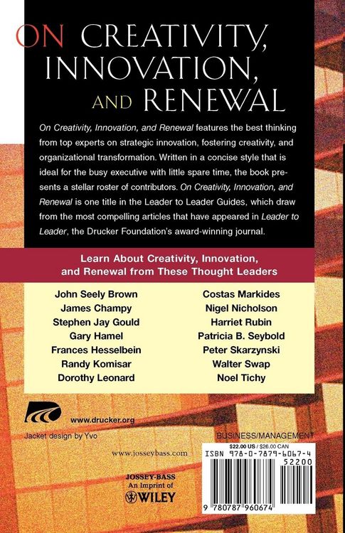 Produktbild: On Creativity, Innovation, and Renewal