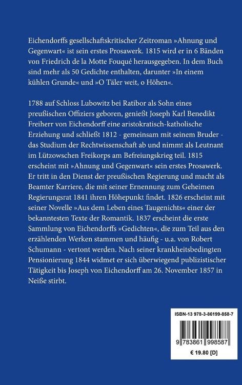 Produktbild: Ahnung und Gegenwart