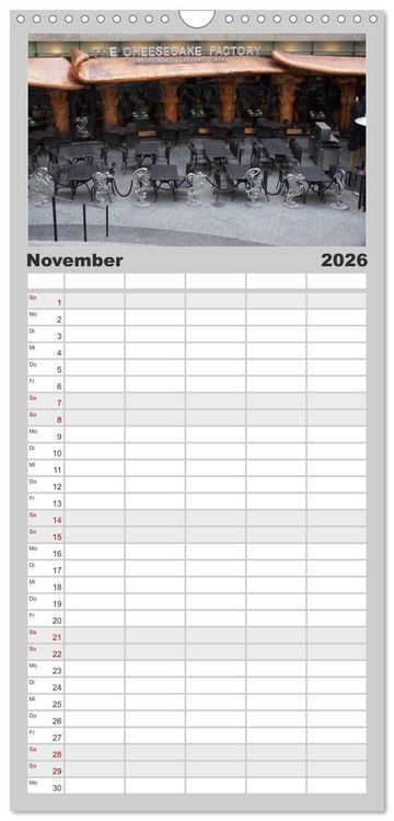 Produktbild: Familienplaner 2026 - beeindruckendes Chicago mit 5 Spalten (Wandkalender, 21 x 45 cm) CALVENDO