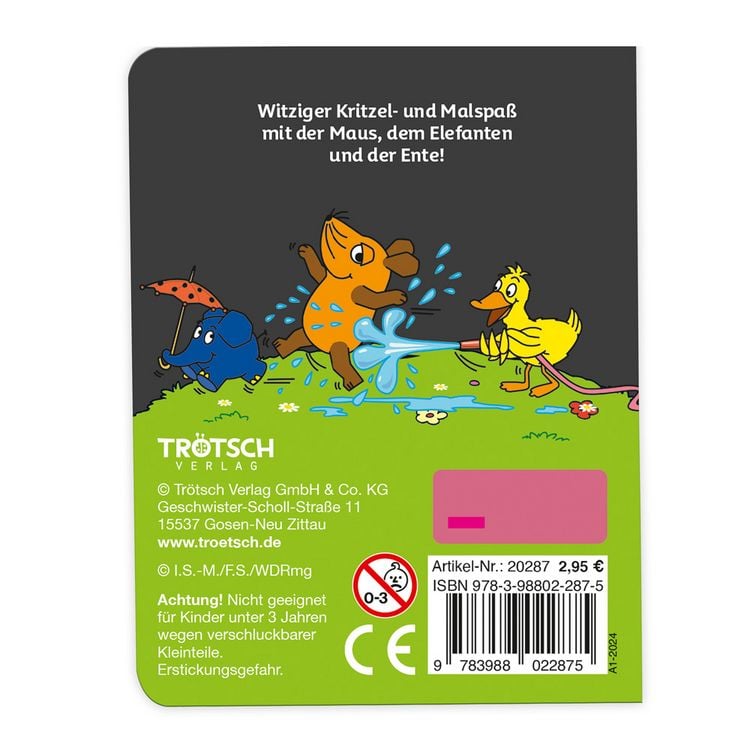 Produktbild: Tr&ouml;tsch Die Maus Mini-Kratzblock Kritzelspa&szlig; Im Urlaub