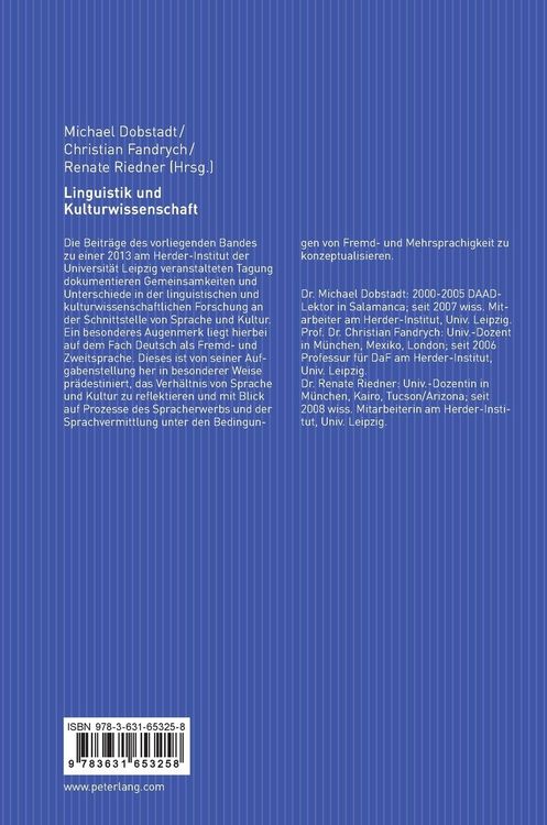 Produktbild: Linguistik und Kulturwissenschaft