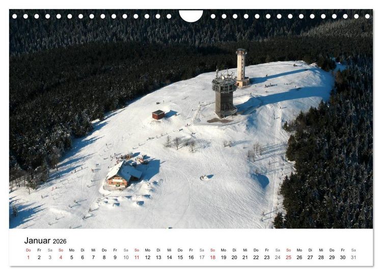 Produktbild: Th&uuml;ringen - mit Abstand betrachtet 2026 (Wandkalender 2026 DIN A4 quer), CALVENDO Monatskalender