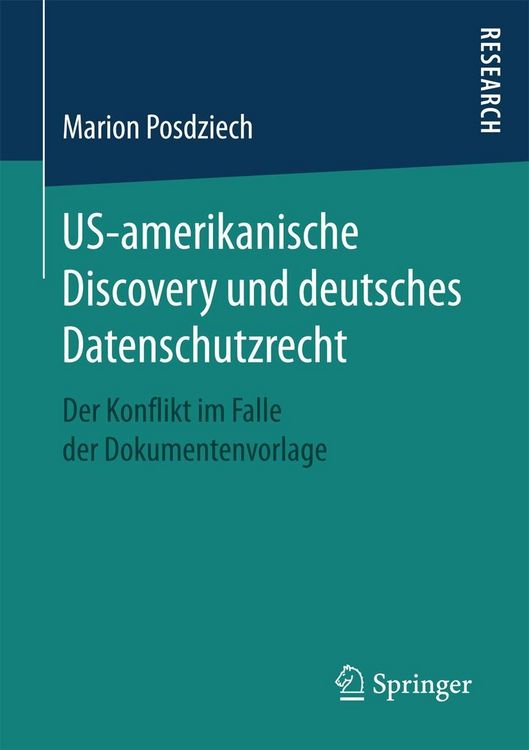 Produktbild: US-amerikanische Discovery und deutsches Datenschutzrecht