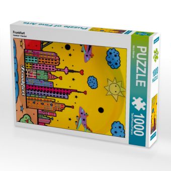 Produktbild: CALVENDO Puzzle Frankfurt 1000 Teile Puzzle hoch | 1000 Teile Lege-Gr&ouml;&szlig;e 64 &times; 48 cm Foto-Puzzle f&uuml;r gl&uuml;ckliche Stunden
