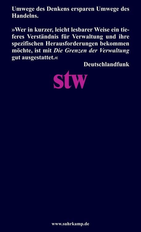 Produktbild: Die Grenzen der Verwaltung
