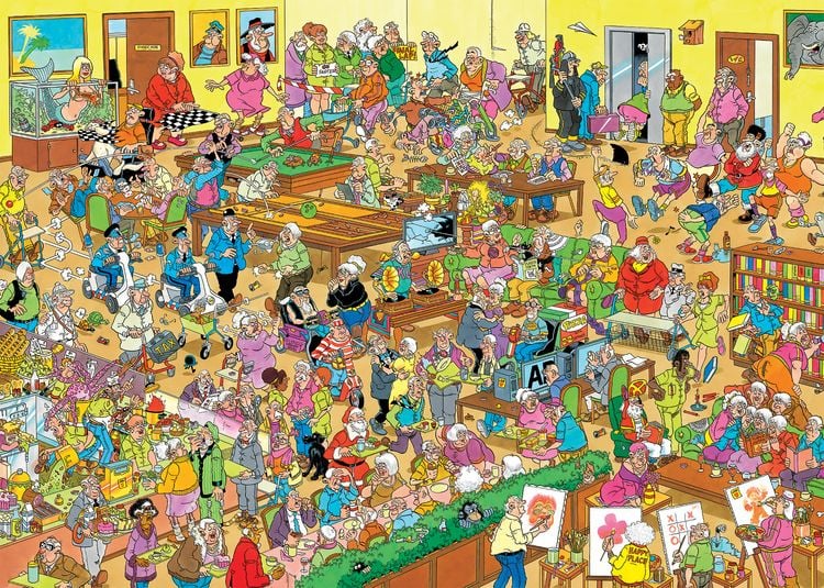 Produktbild: Jan van Haasteren - Das Seniorenheim - Puzzle 1000 Teile
