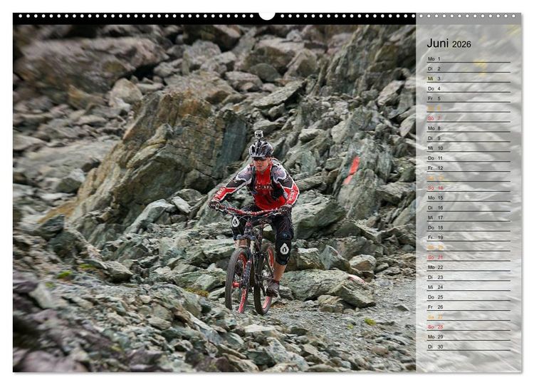 Produktbild: Downhill Moments (hochwertiger Premium Wandkalender 2026 DIN A2 quer), Kunstdruck in Hochglanz