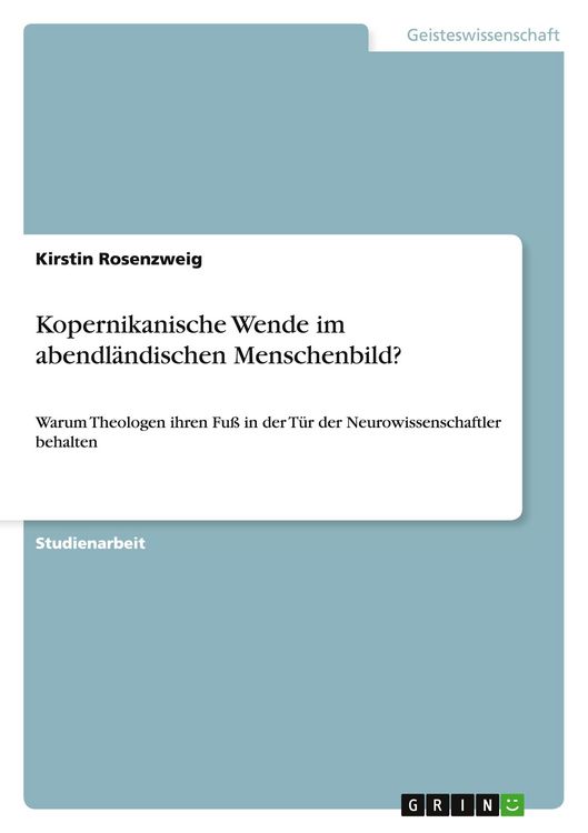 Produktbild: Kopernikanische Wende im abendl&auml;ndischen Menschenbild?