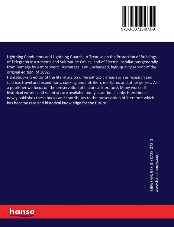 Produktbild: Lightning Conductors and Lightning Guards