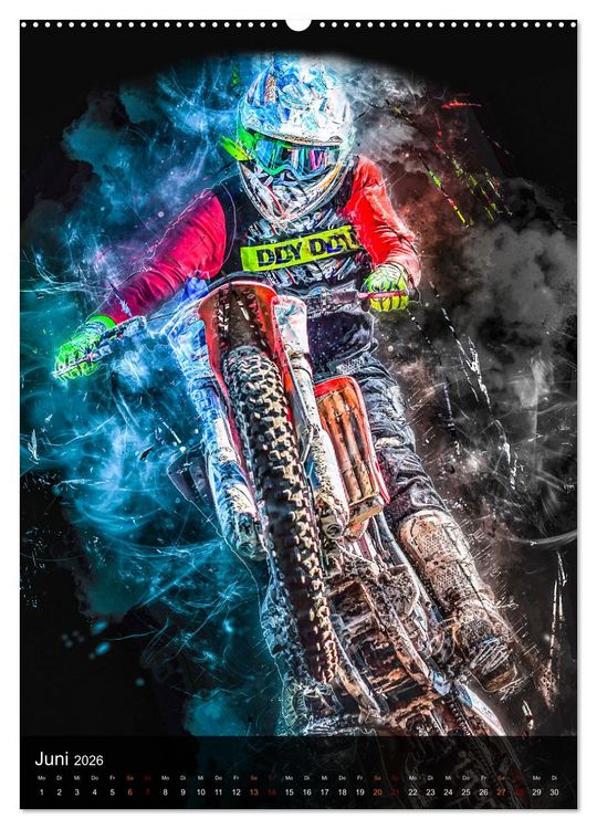 Produktbild: Motocross - einfach faszinierend (Wandkalender 2026 DIN A2 hoch), CALVENDO Monatskalender