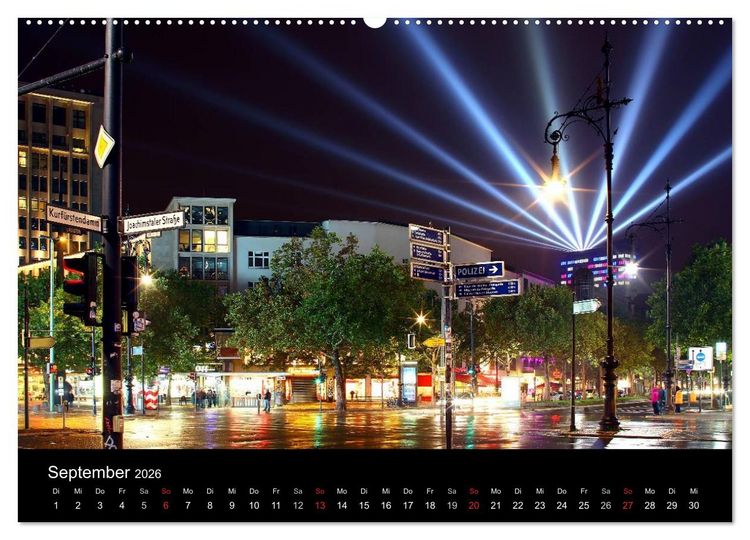 Produktbild: BERLIN ZUR BLAUEN STUNDE (hochwertiger Premium Wandkalender 2026 DIN A2 quer), Kunstdruck in Hochglanz