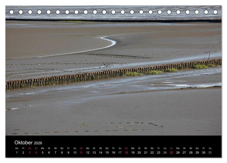 Produktbild: Wattenmeer (Tischkalender 2026 DIN A5 quer), CALVENDO Monatskalender